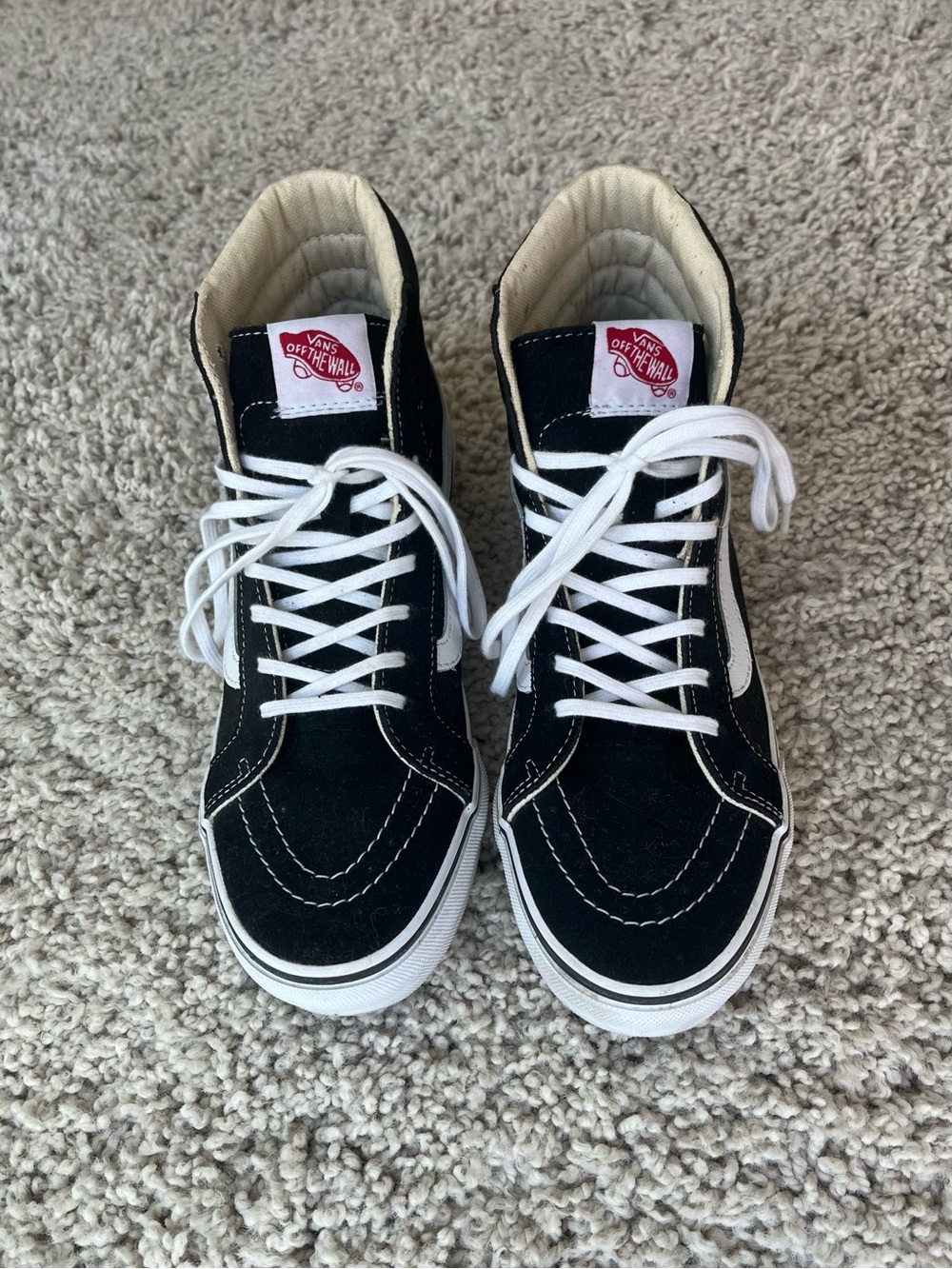 Vans Black & White Sk8-Hi Sneakers